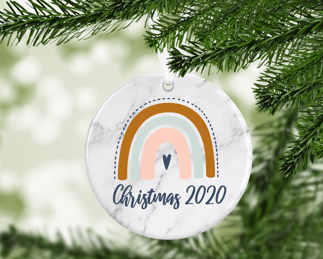 Rainbow 2020 Christmas Ornament