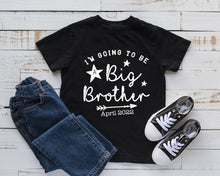 Load image into Gallery viewer, Personalised Big Brother T-Shirt / Brother T-Shirt / Pregnancy Announcement T-Shirt / New Baby Reveal / Big Brother T-Shirt
